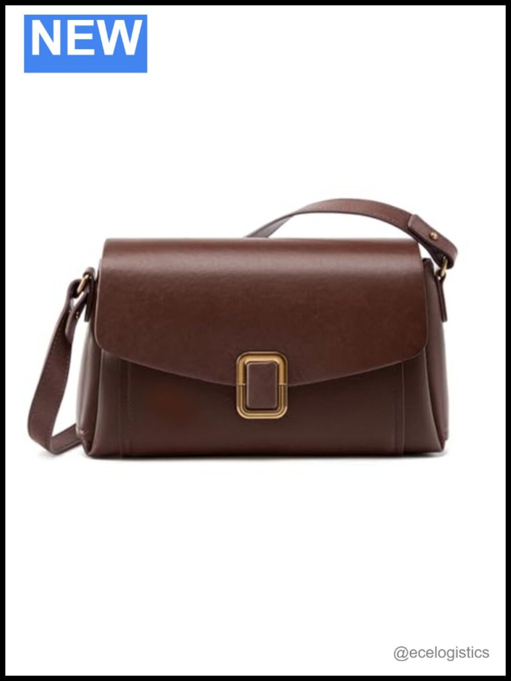 Genuine Leather Crossbody Bag for Women Adjustable Shoulder Strap Compact